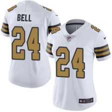 Women's Nike New Orleans Saints #24 Vonn Bell Limited White Rush Vapor Untouchable NFL Jersey