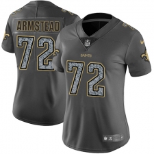 Women's Nike New Orleans Saints #72 Terron Armstead Gray Static Vapor Untouchable Limited NFL Jersey