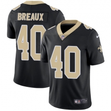 Youth Nike New Orleans Saints #40 Delvin Breaux Black Team Color Vapor Untouchable Limited Player NFL Jersey