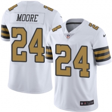 Youth Nike New Orleans Saints #24 Sterling Moore Limited White Rush Vapor Untouchable NFL Jersey