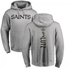 NFL Nike New Orleans Saints #3 Will Lutz Ash Backer Pullover Hoodie