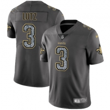 Youth Nike New Orleans Saints #3 Will Lutz Gray Static Vapor Untouchable Limited NFL Jersey