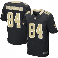 Men's Nike New Orleans Saints #84 Michael Hoomanawanui Black Team Color Vapor Untouchable Elite Player NFL Jersey