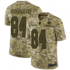 Men's Nike New Orleans Saints #84 Michael Hoomanawanui Limited Camo 2018 Salute to Service NFL Jersey