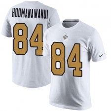 Nike New Orleans Saints #84 Michael Hoomanawanui White Rush Pride Name & Number T-Shirt