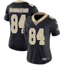 Women's Nike New Orleans Saints #84 Michael Hoomanawanui Black Team Color Vapor Untouchable Limited Player NFL Jersey