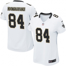 Women's Nike New Orleans Saints #84 Michael Hoomanawanui Game White NFL Jersey