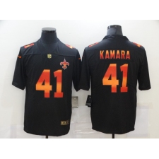 Men's New Orleans Saints #41 Alvin Kamara Black colorful Nike Limited Jersey