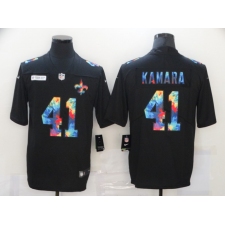 Men's New Orleans Saints #41 Alvin Kamara Rainbow Version Nike Limited Jersey