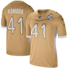 Men's Nike New Orleans Saints #41 Alvin Kamara 2020 NFC Pro Bowl Game Jersey Gold