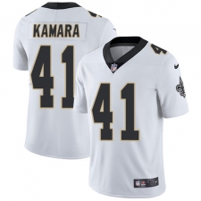 Youth Nike New Orleans Saints #41 Alvin Kamara White Vapor Untouchable Limited Player NFL Jersey