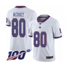 Men's New York Giants #80 Phil McConkey Limited White Rush Vapor Untouchable 100th Season Football Jersey