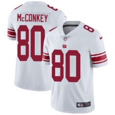 Men's Nike New York Giants #80 Phil McConkey White Vapor Untouchable Limited Player NFL Jersey