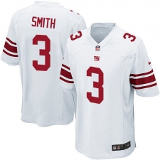 Men's Nike New York Giants #3 Geno Smith Game White NFL Jersey