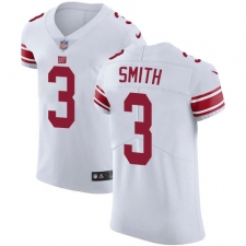 Men's Nike New York Giants #3 Geno Smith White Vapor Untouchable Elite Player NFL Jersey