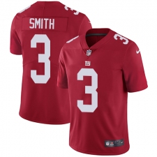 Youth Nike New York Giants #3 Geno Smith Elite Red Alternate NFL Jersey
