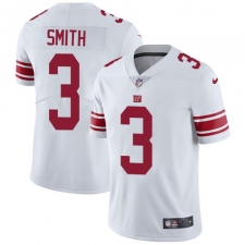 Youth Nike New York Giants #3 Geno Smith Elite White NFL Jersey