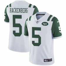 Youth Nike New York Jets #5 Christian Hackenberg Elite White NFL Jersey