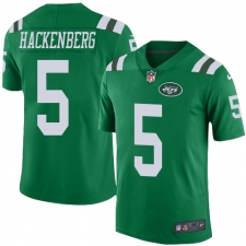 Youth Nike New York Jets #5 Christian Hackenberg Limited Green Rush Vapor Untouchable NFL Jersey