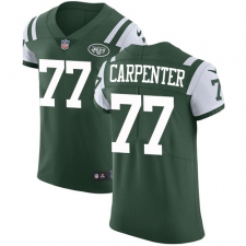 Men's Nike New York Jets #77 James Carpenter Elite Green Team Color NFL Jersey