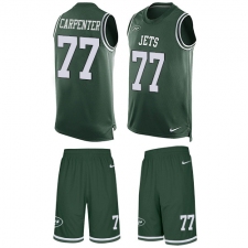 Men's Nike New York Jets #77 James Carpenter Limited Green Tank Top Suit NFL Jersey