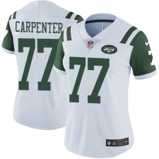 Women's Nike New York Jets #77 James Carpenter Elite White NFL Jersey