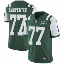 Youth Nike New York Jets #77 James Carpenter Elite Green Team Color NFL Jersey