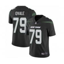 Men's New York Jets #79 Brent Qvale Black Alternate Vapor Untouchable Limited Player Football Jersey
