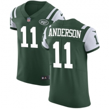 Men's Nike New York Jets #11 Robby Anderson Elite Green Team Color NFL Jersey
