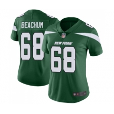 Women's New York Jets #68 Kelvin Beachum Green Team Color Vapor Untouchable Limited Player Football Jersey