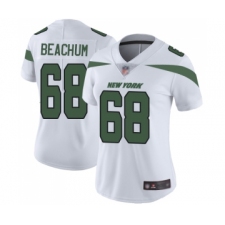 Women's New York Jets #68 Kelvin Beachum White Vapor Untouchable Limited Player Football Jersey