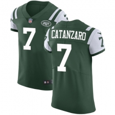 Men's Nike New York Jets #7 Chandler Catanzaro Elite Green Team Color NFL Jersey