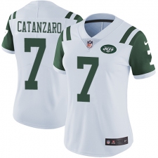 Women's Nike New York Jets #7 Chandler Catanzaro Elite White NFL Jersey