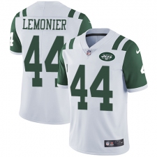 Men's Nike New York Jets #44 Corey Lemonier White Vapor Untouchable Limited Player NFL Jersey