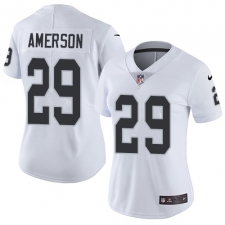 Women's Nike Oakland Raiders #29 David Amerson White Vapor Untouchable Limited Player NFL Jersey