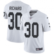 Youth Nike Oakland Raiders #30 Jalen Richard Elite White NFL Jersey