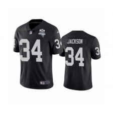 Men's Oakland Raiders #34 Bo Jackson Black 2020 Inaugural Season Vapor Limited Jersey