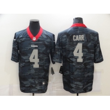 Men's Oakland Raiders #4 Derek Carr Camo 2020 Nike Limited Jersey