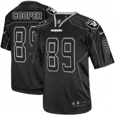 Men's Nike Oakland Raiders #89 Amari Cooper Elite Lights Out Black NFL Jersey