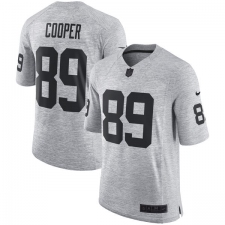 Men's Nike Oakland Raiders #89 Amari Cooper Limited Gray Gridiron II NFL Jersey