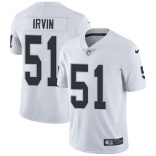 Youth Nike Oakland Raiders #51 Bruce Irvin White Vapor Untouchable Limited Player NFL Jersey