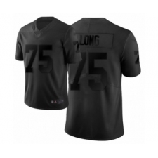Women's Oakland Raiders #75 Howie Long Limited Black City Edition Football Jersey