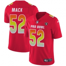 Women's Nike Oakland Raiders #52 Khalil Mack Limited Red 2018 Pro Bowl NFL Jersey