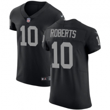 Men's Nike Oakland Raiders #10 Seth Roberts Black Team Color Vapor Untouchable Elite Player NFL Jersey
