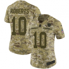 Women's Nike Oakland Raiders #10 Seth Roberts Limited Camo 2018 Salute to Service NFL Jersey