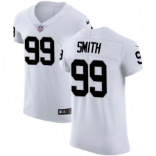 Men's Nike Oakland Raiders #99 Aldon Smith White Vapor Untouchable Elite Player NFL Jersey