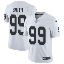 Men's Nike Oakland Raiders #99 Aldon Smith White Vapor Untouchable Limited Player NFL Jersey