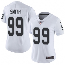 Women's Nike Oakland Raiders #99 Aldon Smith Elite White NFL Jersey