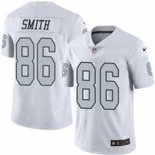 Youth Nike Oakland Raiders #86 Lee Smith Limited White Rush Vapor Untouchable NFL Jersey