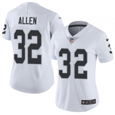 Women's Nike Oakland Raiders #32 Marcus Allen Elite White NFL Jersey